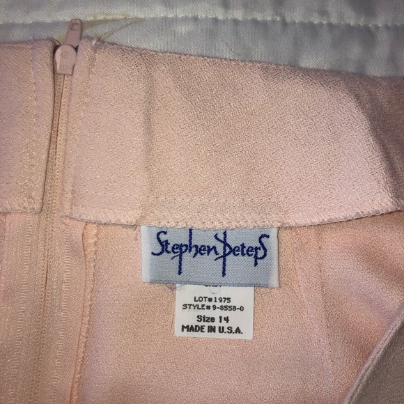 Vintage Stephen Peters Summer Suit Pink Sz 14 - Picture 12 of 16